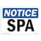 Signmission OSHA Notice, 3.5" Height, Spa Sign, 5" X 3.5", Landscape OS-NS-D-35-L-18375 - alternate 1